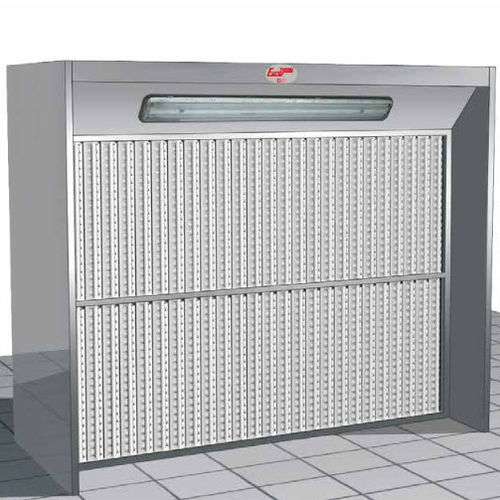 Cabina di verniciatura aperta - Tecnodry series - Eurotherm - per pezzi di ricambio / con filtro secco / con essiccamento