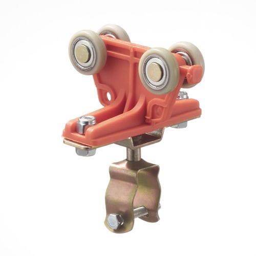 Carrello portacavi in nylon - CRN1M22 series - By CARPEL - in acciaio galvanizzato / con fascette di fissaggio