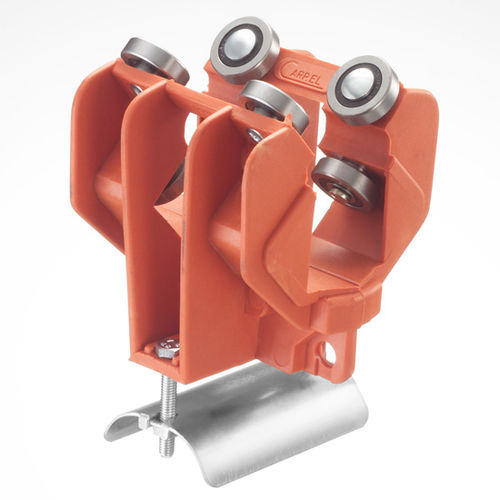 Carrello portacavi in nylon - CRQT1802 series - By CARPEL - in acciaio galvanizzato / in acciaio inossidabile