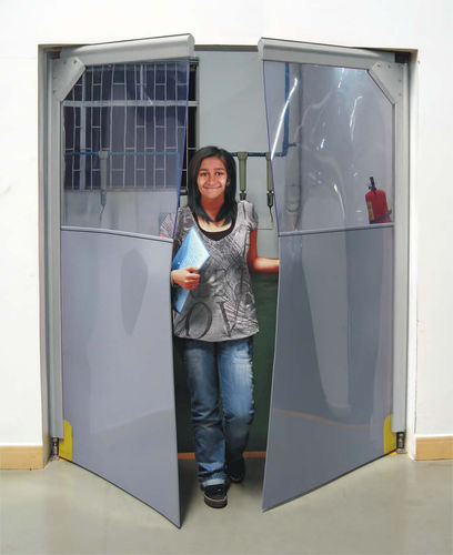 Porta battente - Gandhi Automations Pvt Ltd - in PVC / industriale / di sicurezza