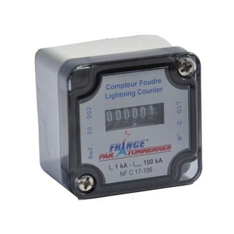Contatore di colpi di fulmine elettromeccanico - 1 - 100 kA | 30002 - FRANCE PARATONNERRES - analogico