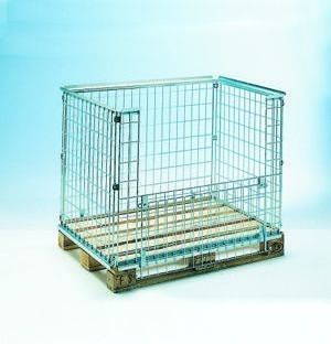 Cassa-pallet in metallo - cargopak srl - in filo metallico / di stoccaggio / da trasporto