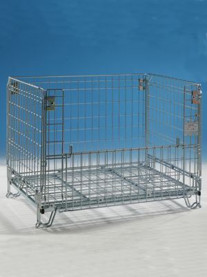 Cassa-pallet in metallo - cargopak srl - da trasporto / impilabile / in maglia metallica