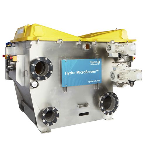 Sgrigliatore a nastro - MicroScreen™ - Hydro International - per trattamento delle acque reflue