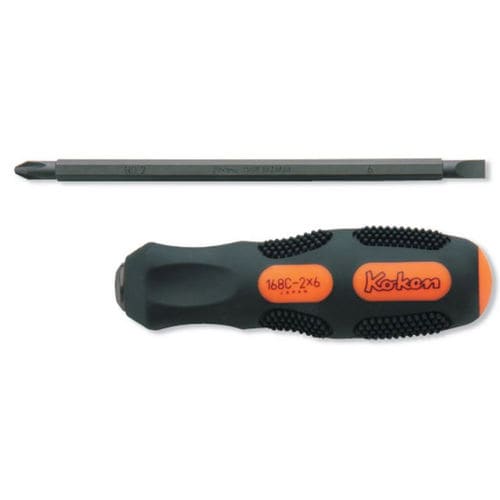 Cacciavite porta inserti - 168C - Ko-Ken - piatto / con impronta a croce Phillips / manuale