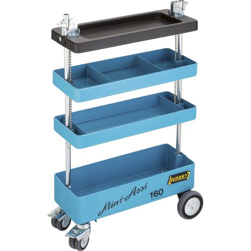 Carrello postazione di lavoro - 160ST - Hazet - in plastica / con piattaforma a griglia / a ripiani