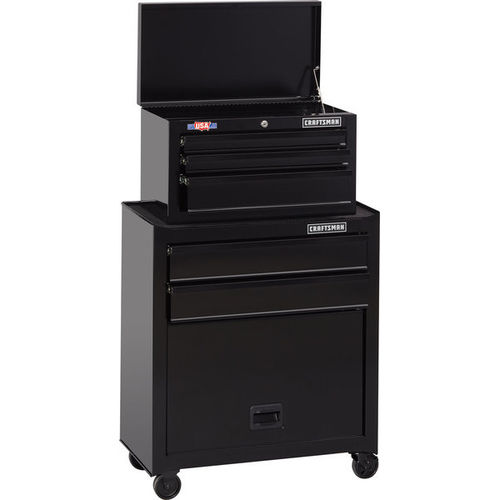 Armadio di stoccaggio - CMST22653BK - Craftsman. - con rotelle / 5 cassetti / in acciaio