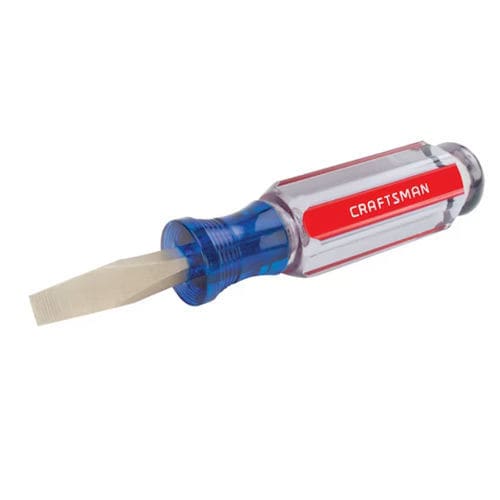 Cacciavite piatto - CMHT65029 - Craftsman. - in acciaio / a manico corto