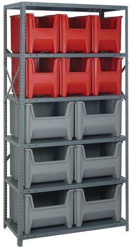 Scaffalatura per magazzino di stoccaggio - QSBU-600800 - Quantum Storage systems - unilaterale / per carichi medi / per scatole