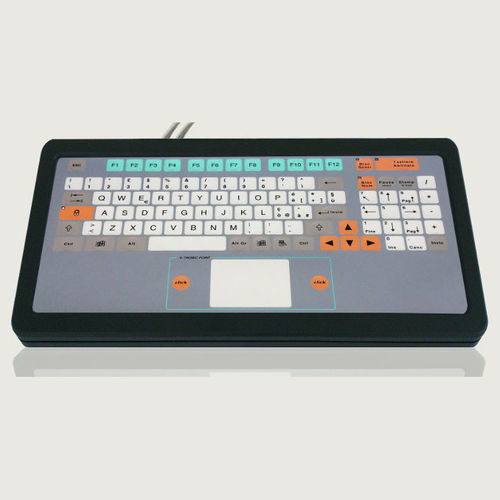 Tastiera da ufficio - KT-100-T-06 - k-tronic S.r.l. - a tasti meccanici / a membrana / con mouse integrato a due tasti