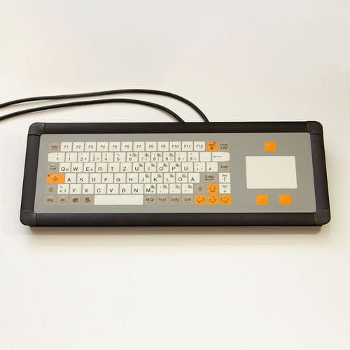Tastiera ad incastro - KT-84-I-45 - k-tronic S.r.l. - a membrana / con tasto Fn / con mouse integrato a tre tasti