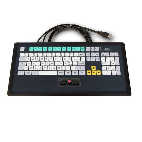 Tastiera ad incastro - KT-105-I-03 - k-tronic S.r.l. - a membrana / con mouse integrato a due tasti / 105 tasti