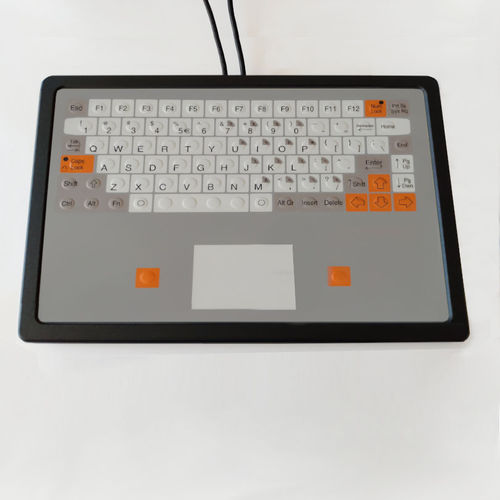 Tastiera da ufficio - KT-84-T-36 - k-tronic S.r.l. - a tasti meccanici / a membrana / con mouse integrato a due tasti