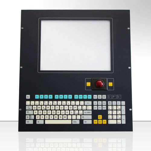 Tastiera per rack - KT-101-K-17 - k-tronic S.r.l. - a membrana / 101 tasti / con trackball
