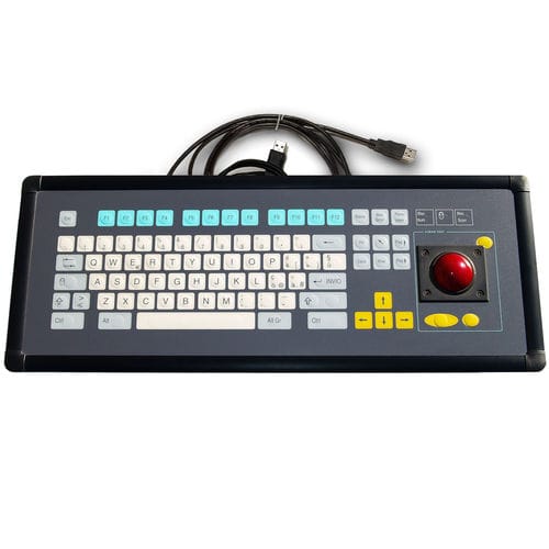 Tastiera ad incastro - KT-84-I-14 - k-tronic S.r.l. - a membrana / con tasto Fn / con mouse integrato a tre tasti