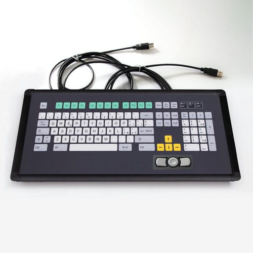 Tastiera ad incastro - KT-101-I-15 - k-tronic S.r.l. - a membrana / con tasto Fn / con mouse integrato a due tasti