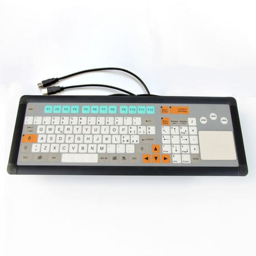 Tastiera ad incastro - KT-100-I-04 - k-tronic S.r.l. - a membrana / con tasto Fn / con mouse integrato a tre tasti