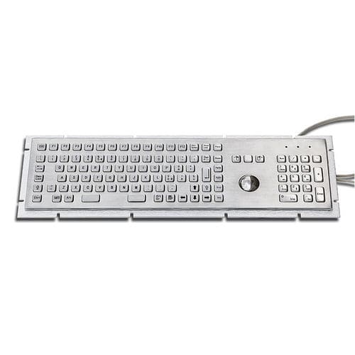 Tastiera ad incastro - KT-103-GIX-01 - k-tronic S.r.l. - a tasti meccanici / con tasto Fn / con mouse integrato a tre tasti