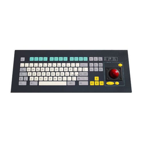 Tastiera per rack - KT-84-K-15 - k-tronic S.r.l. - a membrana / 84 tasti / con trackball
