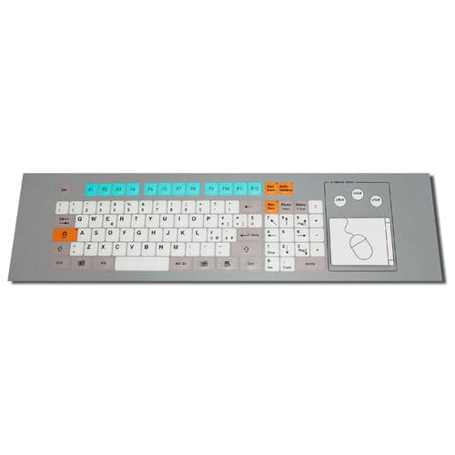 Tastiera per rack - KT-96-K-02 - k-tronic S.r.l. - a membrana / 96 tasti / con touchpad