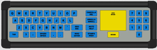 Tastiera ad incastro - KT-49-I-48 - k-tronic S.r.l. - a membrana / 49 tasti / con touchpad