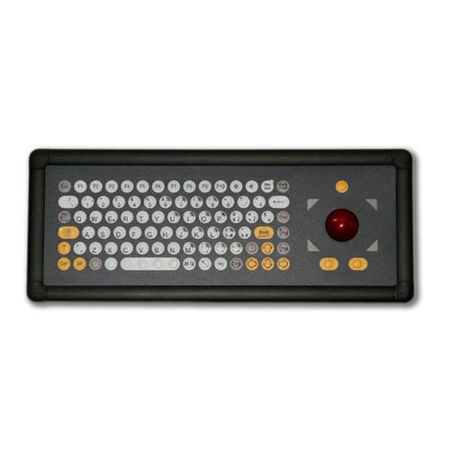 Tastiera ad incastro - KT-74-I-40 - k-tronic S.r.l. - a membrana / 74 tasti / con trackball