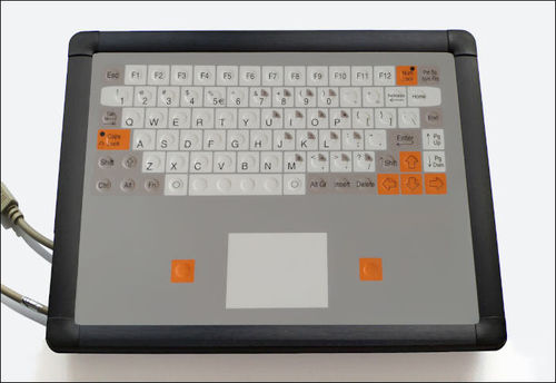 Tastiera ad incastro - KT-84-I-44 - k-tronic S.r.l. - capacitiva / 84 tasti / con touchpad