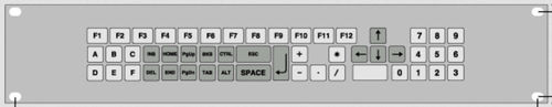 Tastiera per rack - KT-50-K-10 - k-tronic S.r.l. - a membrana / 50 tasti / industriale