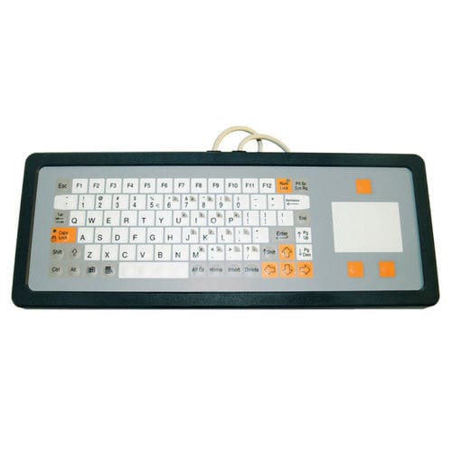 Tastiera da ufficio - KT-84-T-37 - k-tronic S.r.l. - a tasti meccanici / a membrana / con mouse integrato a tre tasti