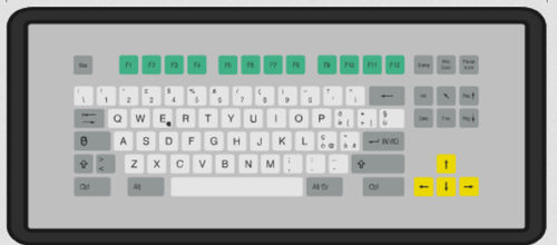Tastiera da ufficio - KT-84-T-40  - k-tronic S.r.l. - a tasti meccanici / a membrana / 84 tasti