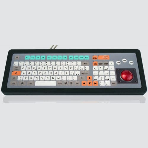 Tastiera da ufficio - KT-100-T-01 - k-tronic S.r.l. - a tasti meccanici / a membrana / con mouse integrato a tre tasti