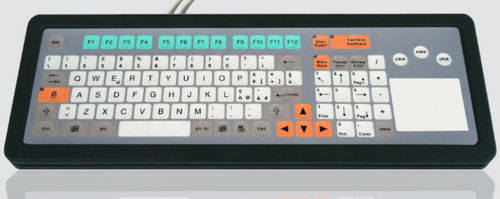 Tastiera da ufficio - KT-100-T-04 - k-tronic S.r.l. - a tasti meccanici / a membrana / con mouse integrato a tre tasti