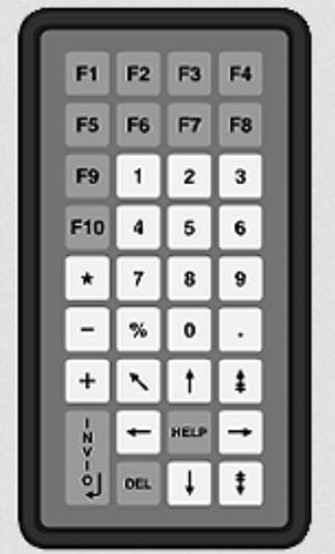 Tastiera da ufficio - KT-35-T-42 - k-tronic S.r.l. - a membrana / 35 tasti / industriale