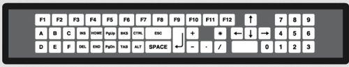 Tastiera da ufficio - KT-50-T-10	 - k-tronic S.r.l. - a tasti meccanici / a membrana / 50 tasti