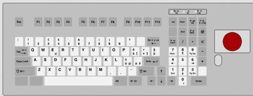 Tastiera ad incastro - KT-101-PI-02 - k-tronic S.r.l. - a tasti meccanici / 101 tasti / con trackball