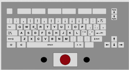 Tastiera ad incastro - KT-71-PI-02 - k-tronic S.r.l. - a tasti meccanici / 101 tasti / con trackball