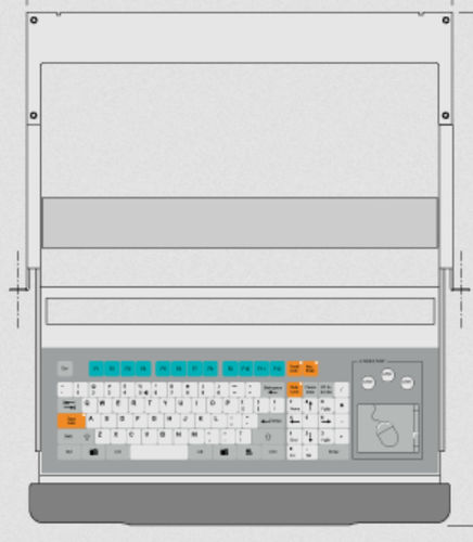 Tastiera montata su rack-cassetto - KT-96-C-23 - k-tronic S.r.l. - a tasti meccanici / a membrana / 96 tasti