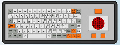 Tastiera da ufficio - KT-84-T-42 - k-tronic S.r.l. - a tasti meccanici / a membrana / 84 tasti