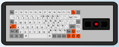 Tastiera ad incastro - KT-84-T-56 - k-tronic S.r.l. - a tasti meccanici / a membrana / 84 tasti