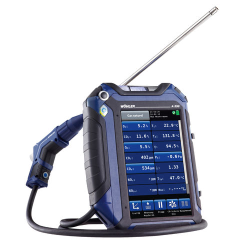 Analizzatore di ossigeno - 0 - 100.000 ppm; max. 800 °C  | Wöhler A 550  - Wöhler - di biossido di carbonio / di gas / di gas di combustione