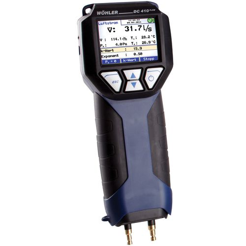 Misuratore di portata a pressione differenziale - Wöhler DC 410 Flow - Wöhler - volumetrico / per aria / in linea