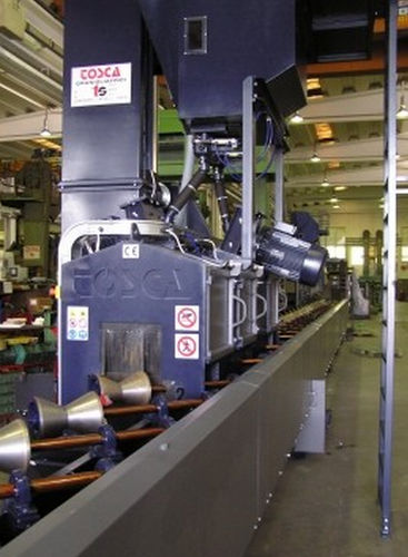 Granigliatrice a nastro - AB SHOT TECNICS - per tubi