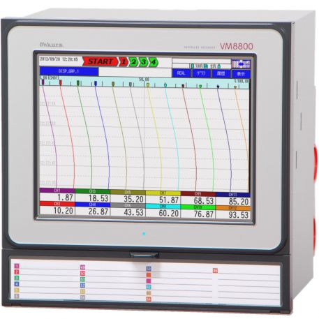 Registratore senza carta - VM8800A - Ohkura Electric - con touch screen