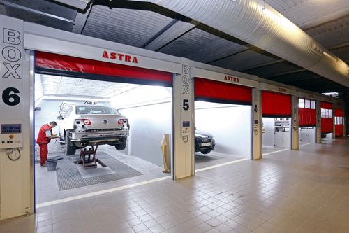 Area di preparazione di fondi per pittura - ASTRA