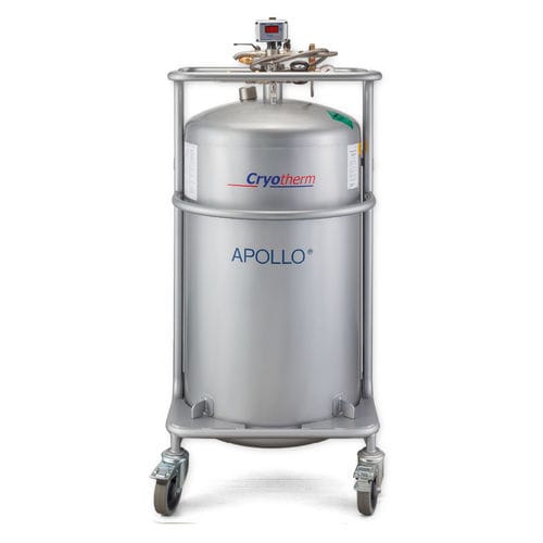 Recipiente di stoccaggio di azoto liquido - APOLLO Series - KGW-ISOTHERM Karlsruher Glastechn. Werk Schieder GmbH - in acciaio inossidabile / criogenico / sottovuoto