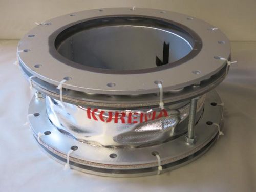 Compensatore di dilatazione con flangia - U-Type - KOREMA® GmbH & Co. KG - PTFE / rotondo / rettangolare