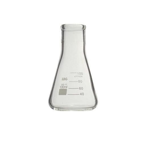 Matraccio Erlenmeyer - EFN3 series - LABBOX LABWARE S.L. - a fondo piatto / in vetro borosilicato