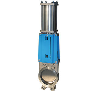 Valvola a ghigliottina - WGE-PD - Watergates GmbH & Co. KG - pneumatica / per acqua / per montaggio su flangia