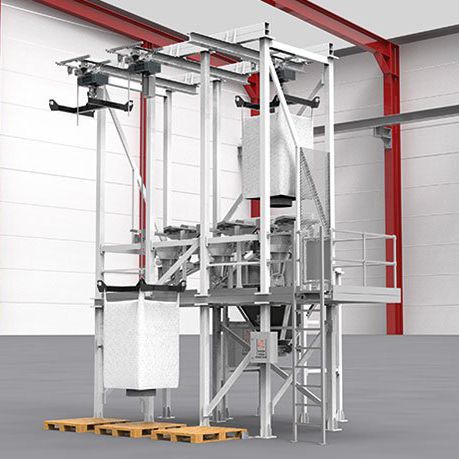 Stazione di scarico per big bag - Weber Waagenbau und Wägeelektronik GmbH - di contenitore / modulare