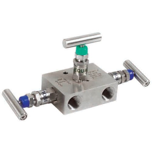 Manifold a 3 vie - V106 - Metalurgica Zaes S.L. - in acciaio inossidabile / di isolamento / di calibrazione